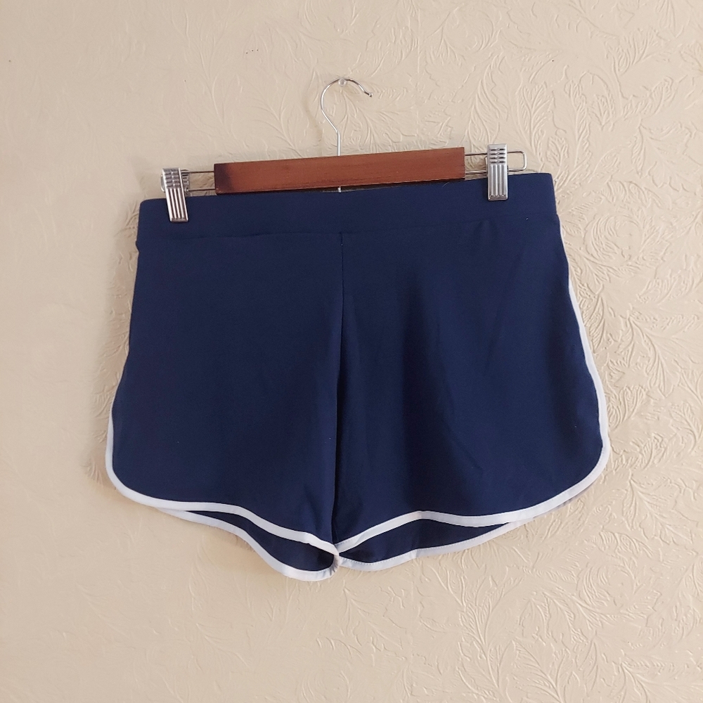 Girls AQ Sport Blue Athletic Stripe Shorts NEW Sz Large